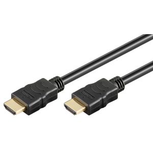 GOOBAY καλώδιο HDMI 51819 με Ethernet, 4K/30Hz, 10.2Gbit/s, 1.5m, μαύρο