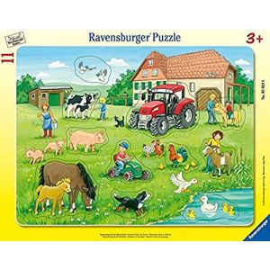 Παιδικό παζλ Ravensburger - καλοκαιρινή μέρα στη φάρμα - παζλ κορνίζας για παιδιά από 3 ετών 050246
