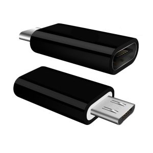 POWERTECH αντάπτορας Micro USB σε USB-C θηλυκό CAB-UC020, OTG, μαύρος