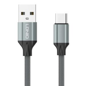 LDNIO καλώδιο USB-C σε USB LS441, 12W, 1m, γκρι