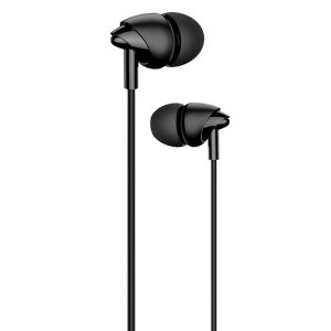 USAMS earphones με μικρόφωνο EP-39, 10mm, 3.5mm, 1.2m, μαύρα