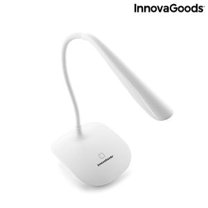 InnovaGoods Lum2Go Επαναφορτιζόμενο Φωτιστικό Γραφείου LED με Εύκαμπτο Βραχίονα σε Λευκό Χρώμα