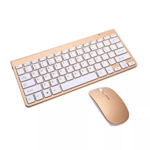 Star Tech ασύρματο μίνι πληκτρολόγιο και ποντίκι για Laptop/PC-Gold (TBD0541229502)