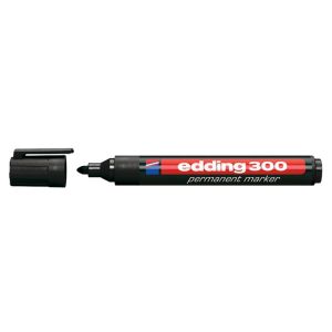 EDDING ανεξίτηλος μαρκαδόρος 300, 1.5-3mm, επαναγεμιζόμενος, μαύρος