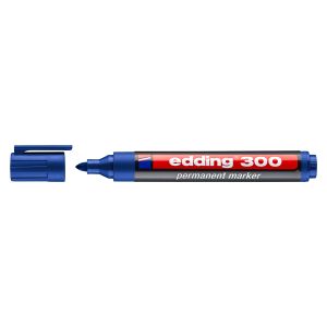 EDDING ανεξίτηλος μαρκαδόρος 300, 1.5-3mm, επαναγεμιζόμενος, μπλε