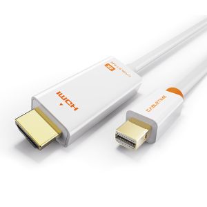 CABLETIME καλώδιο Mini DisplayPort σε HDMI AV588, 4K/60Hz, 1.8m, λευκό