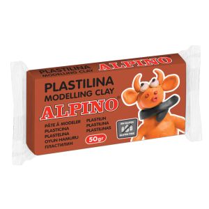 ALPINO πλαστελίνη, χωρίς γλουτένη, 50γρ, καφέ