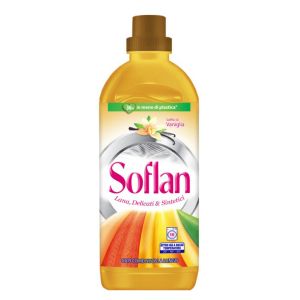 SOFLAN υγρό απορρυπαντικό ρούχων, βανίλια, 15 μεζούρες, 900ml