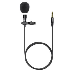 AWEI μικρόφωνο AW-MK1 με ενσωματωμένο clip-on, 3.5mm, 3m, μαύρο