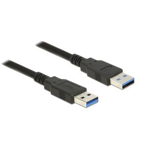 POWERTECH Καλώδιο USB 3.0 (A) σε USB 3.0 (A), 1.5m, μαύρο