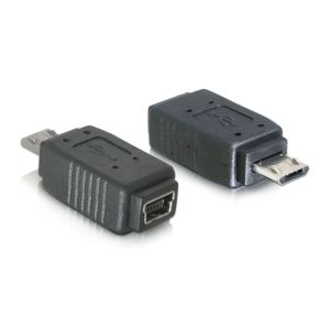POWERTECH αντάπτορας USB Micro σε USB Mini θηλυκό CAB-U112, μαύρος