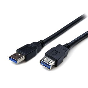 POWERTECH καλώδιο USB 3.0 σε USB female CAB-U123, copper, 1.5m, μαύρο