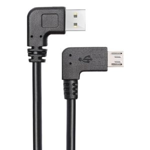 POWERTECH Καλώδιο USB σε USB Micro-B CAB-U132, 90°, Dual Easy USB, 0.5m