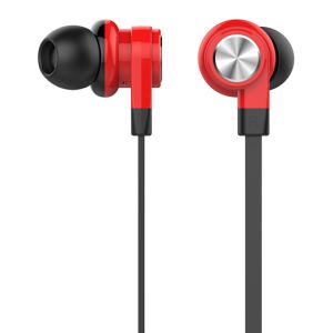 CELEBRAT earphones με μικρόφωνο D9, 10mm, 1.2m, κόκκινα
