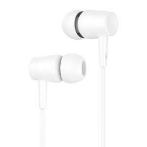 CELEBRAT earphones G13 με μικρόφωνο, 10mm, 3.5mm, 1.2m, λευκό