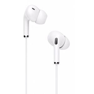 CELEBRAT earphones με μικρόφωνο G15-WH, 10mm, 3.5mm, 1.2m, λευκά