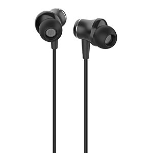 CELEBRAT earphones με μικρόφωνο G5, 3.5mm, 1.2m, μαύρα