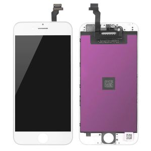 TW INCELL LCD ILCD-002 για iPhone 6, camera-sensor ring, earmesh, λευκή