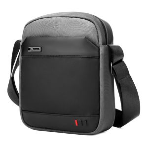 ARCTIC HUNTER τσάντα ώμου K00065 με θήκη tablet, αδιάβροχη, 3L, γκρι