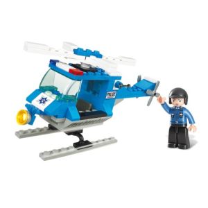 SLUBAN Τουβλάκια Town, Police Helicopter M38-B0175, 85τμχ