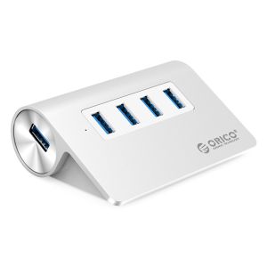 ORICO USB hub M3H4, 4x USB, 5Gbps, ασημί
