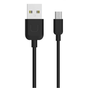 USAMS Καλώδιο USB σε Micro USB US-SJ098 U-Turn, 1m, μαύρο