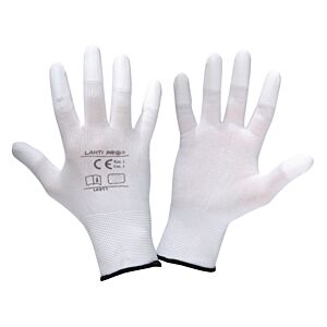 LAHTI PRO γάντια εργασίας L2311, λεπτά, 11/2XL, λευκά