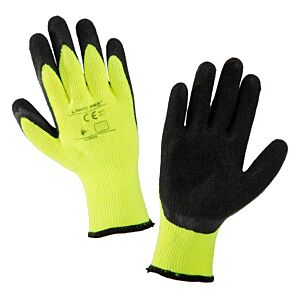 LAHTI PRO γάντια εργασίας L2504, προστασία ψύχους, 9/L, κίτρινο-μαύρο