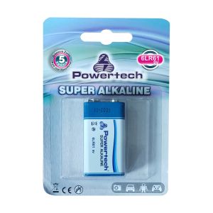 POWERTECH SUPER Αλκαλική μπαταρία 6LR61, 9V, 1τμχ