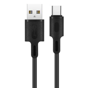 ROCKROSE καλώδιο USB σε USB Type-C Beta AC, 2.4A 12W, 1m, μαύρο