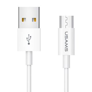 USAMS καλώδιο Micro USB σε USB US-SJ284, 2A, 1m, λευκό
