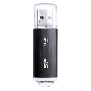 SILICON POWER USB Flash B02, 64GB, USB 3.2 Gen1, μαύρο