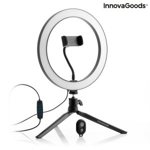 InnovaGoods Ring Light V0103280 26cm με Επιτραπέζιο Τρίποδο και Βάση για Κινητό