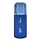 SILICON POWER USB Flash Drive Helios 202, 64GB, USB 3.2, μπλε