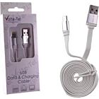 Volte-Tel Flat USB 2.0 to micro USB Cable White 1m (8146282)