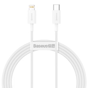 BASEUS καλώδιο USB Type-C σε Lightning CATLYS-B02, 20W, 1.5m, λευκό