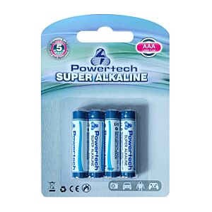 POWERTECH  Super Αλκαλικές μπαταρίες AAA LR03, 4 τεμ