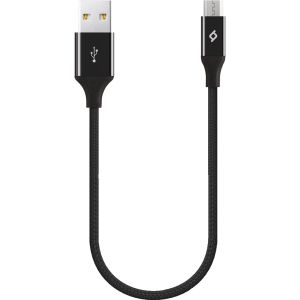 TTEC AlumiCable Braided USB 2.0 to micro USB Cable Μαύρο 0.3m (2DK25S)