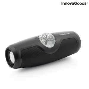 InnovaGoods Disco Waflash Ηχείο Bluetooth 10W με Ραδιόφωνο Μαύρο