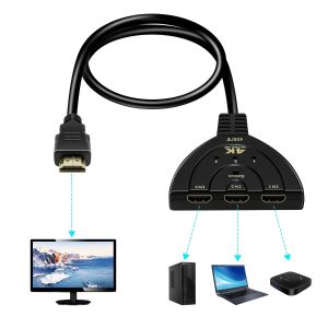 Star Tech Προσαρμογέας 4K HDMI 3 σε 1 - Μαύρο (HW-4K301X)