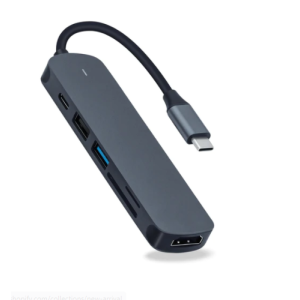 USB-C Hub, 6 σε 1, για Laptop/MacBook/iPadPro/MacBookAir/Chromebook/Tablet/Κινητό τηλέφωνο/Nintendo Switch (BX6H)