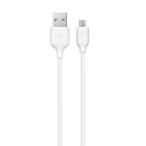 TTEC Regular USB 2.0 to micro USB Cable Λευκό 1.2m