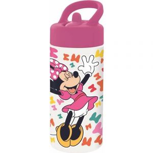 Πλαστικό Παγούρι Minnie Mouse Lucky σε Ροζ χρώμα 410ml