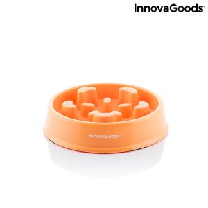 InnovaGoods Πλαστικό Μπολ Φαγητού για Σκύλο Slow Feeder 20,5x5εκ. σε Πορτοκαλί χρώμα 750ml