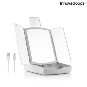 InnovaGoods Καθρέπτης Μακιγιάζ Επιτραπέζιος με Φως Λευκός